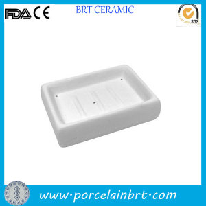 Traditional Unpainted Ceramic Soap Dish